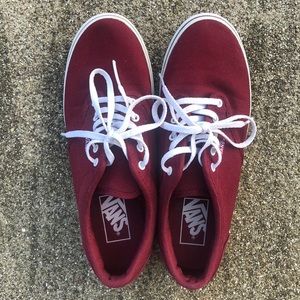 Maroon Vans Women’s size 7